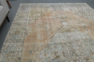 Antique Turkish Oushak Rug - Thumbnail