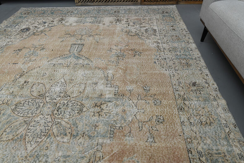 Antique Turkish Oushak Rug