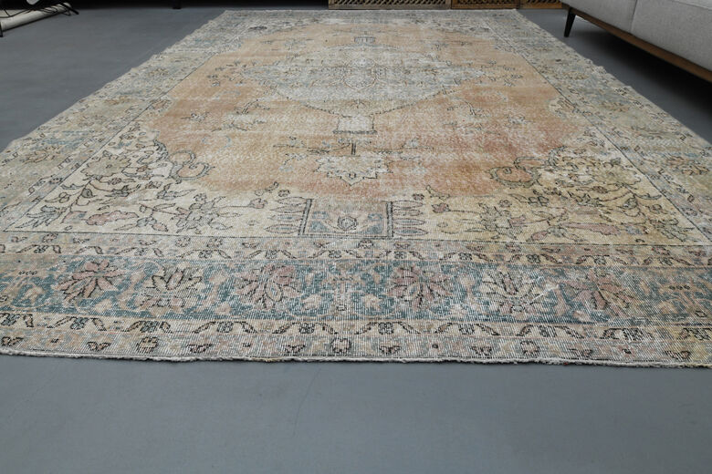Antique Turkish Oushak Rug