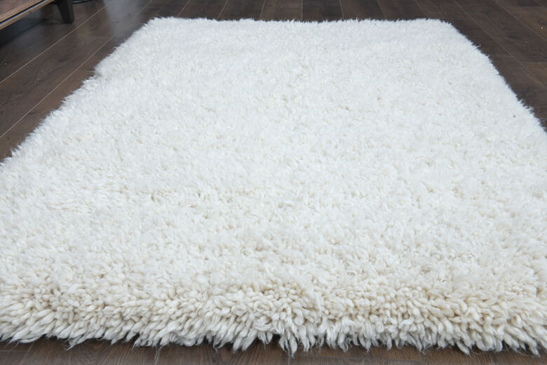 Mohair Tulu Shaggy Vintage Rug