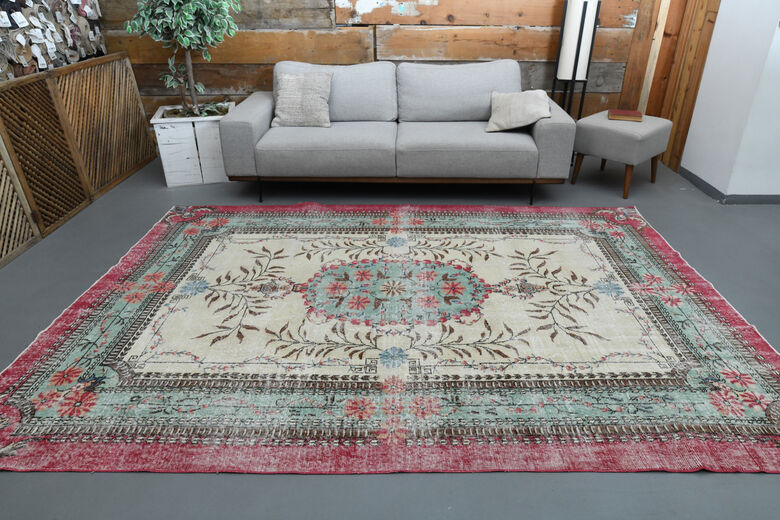 Vintage Turkish Area Rug