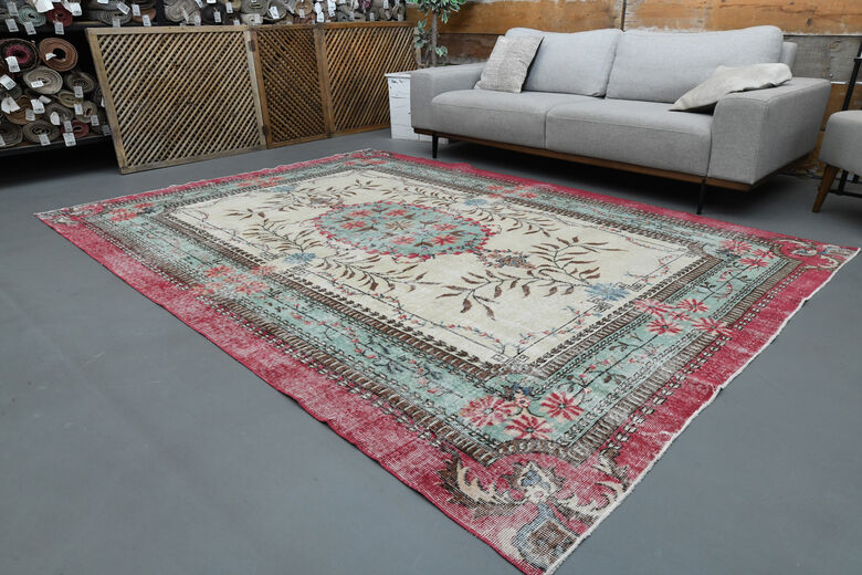 Vintage Turkish Area Rug