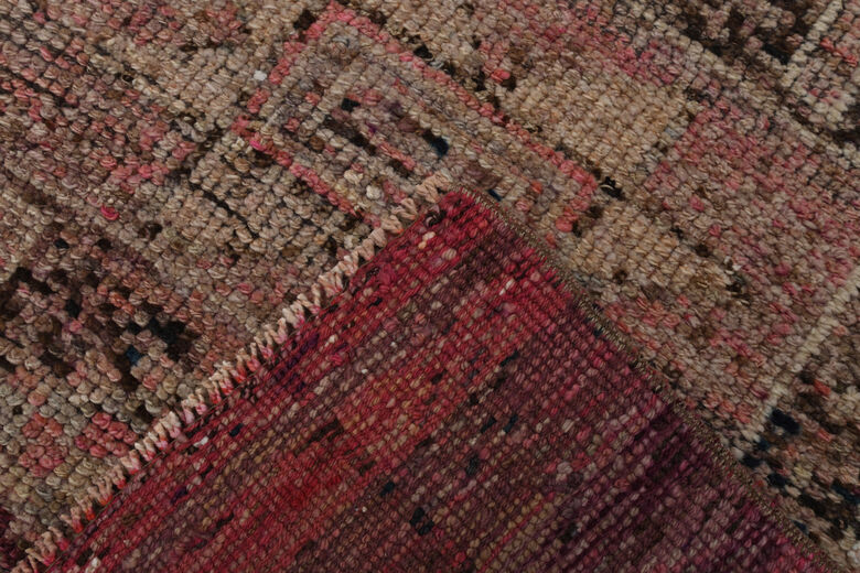 Pink Geometric Vintage Runner Rug