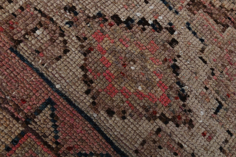 Pink Geometric Vintage Runner Rug