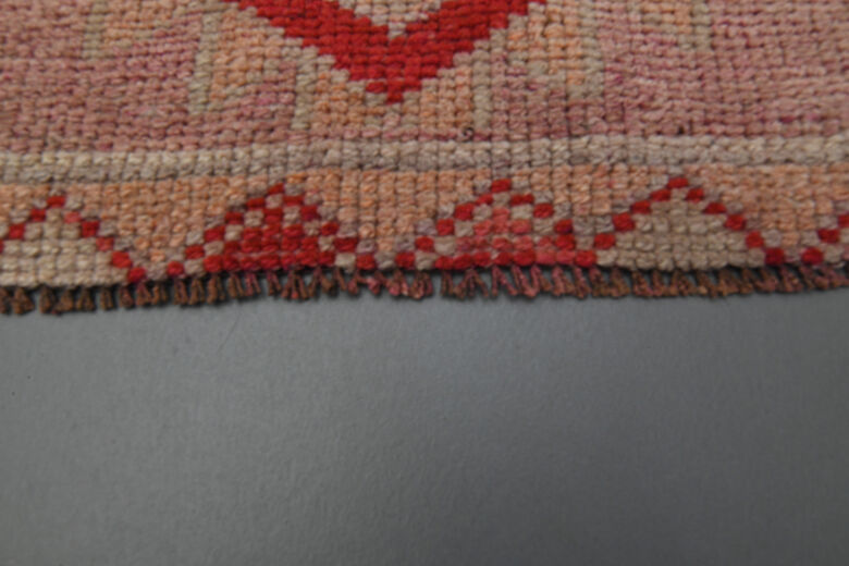 Pink Geometric Vintage Runner Rug