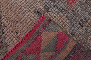 Pink Geometric Vintage Runner Rug - Thumbnail