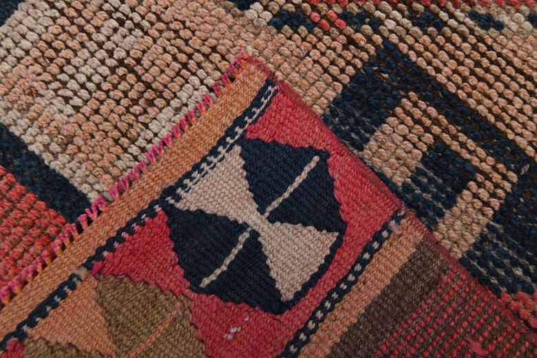 Pink Geometric Vintage Runner Rug