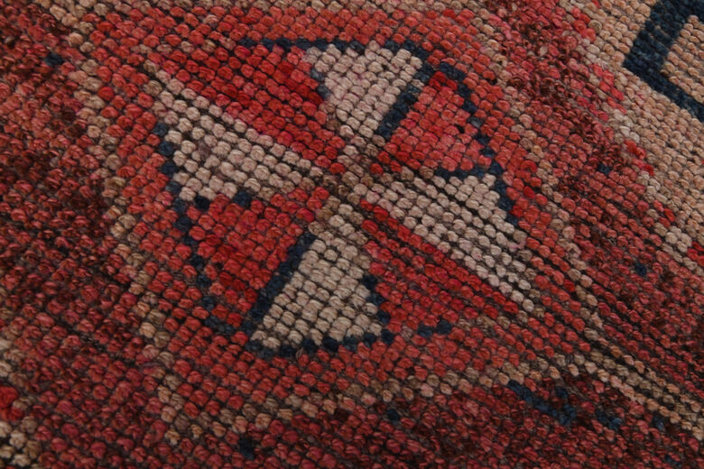Pink Geometric Vintage Runner Rug