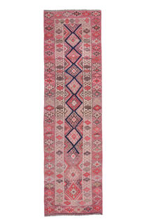 3x9 Pink Vintage Handmade Runner - Thumbnail