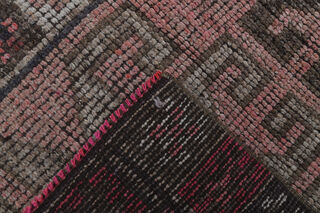 Vintage Turkish Pink Runner Rug - Thumbnail