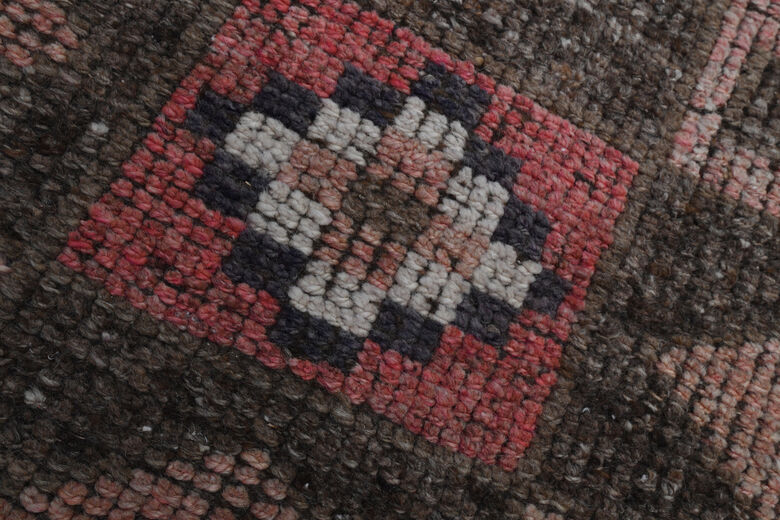 Vintage Turkish Pink Runner Rug
