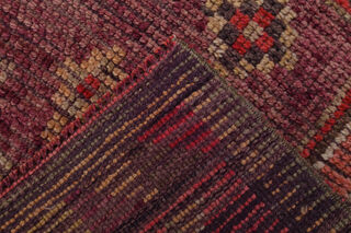 Vintage Turkish Pink Runner Rug - Thumbnail