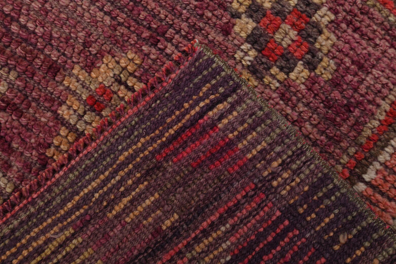Vintage Turkish Pink Runner Rug