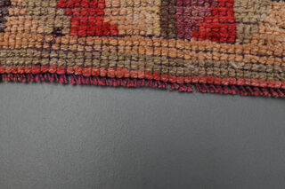 Vintage Turkish Pink Runner Rug - Thumbnail