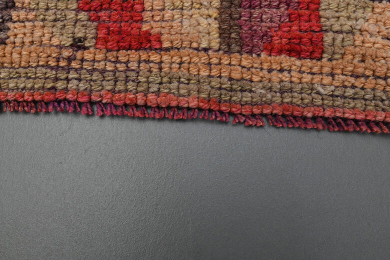 Vintage Turkish Pink Runner Rug