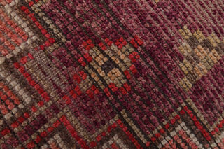 Vintage Turkish Pink Runner Rug - Thumbnail