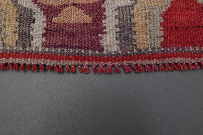 Pink Vintage Turkish Rug Runner