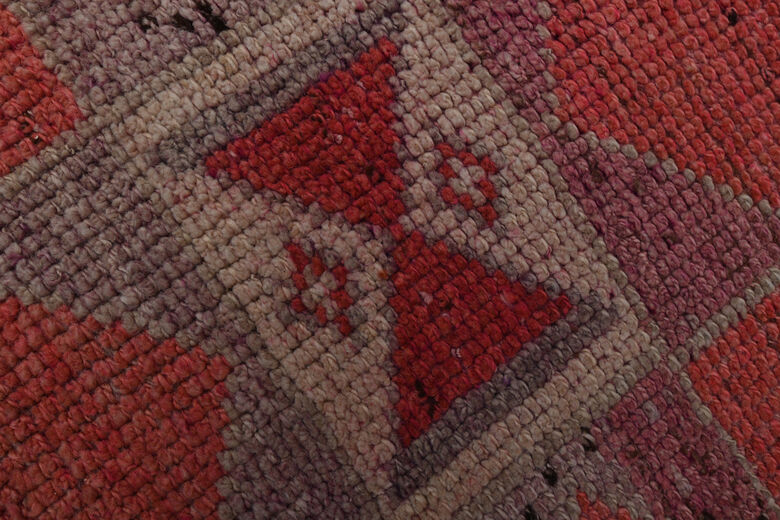 Pink Vintage Turkish Rug Runner