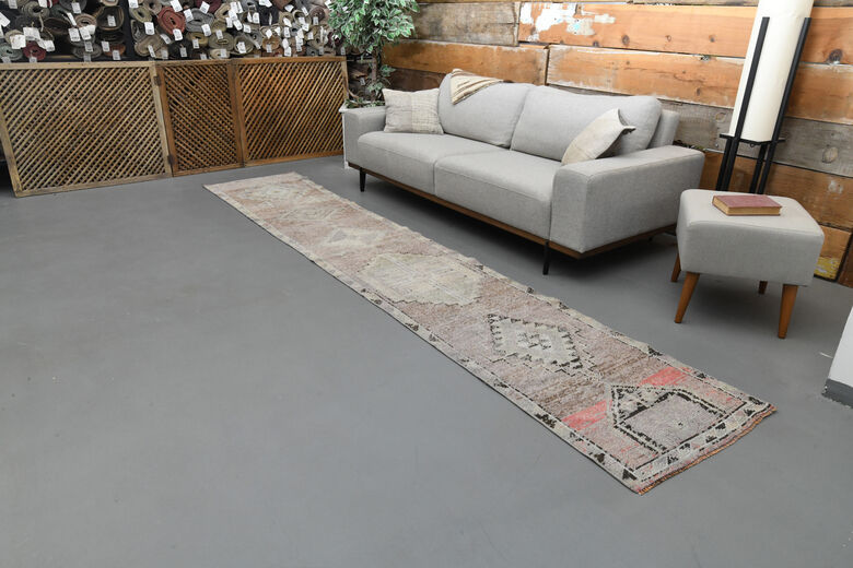 Faded Purple Hand-Knotted Runner