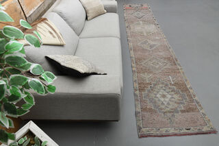 Faded Purple Hand-Knotted Runner - Thumbnail