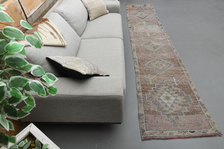 Faded Purple Hand-Knotted Runner