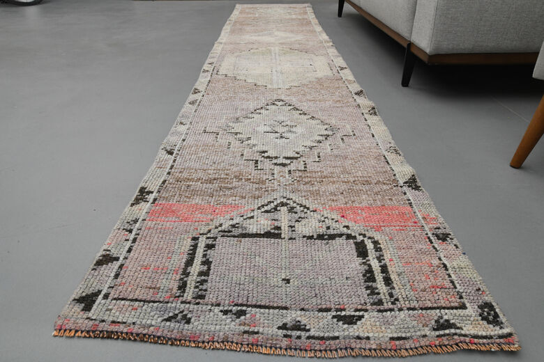 Faded Purple Hand-Knotted Runner