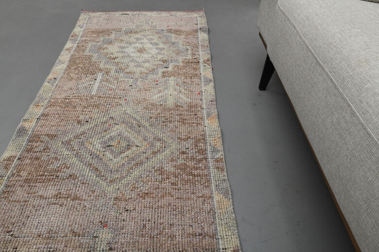 Faded Purple Hand-Knotted Runner