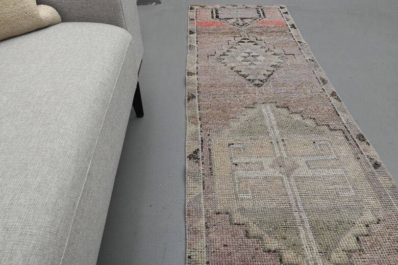 Faded Purple Hand-Knotted Runner