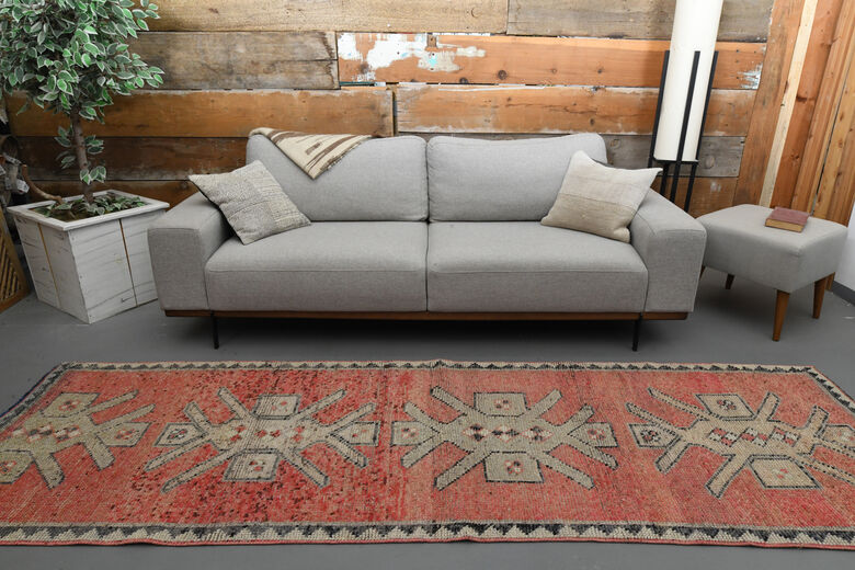 3x10 Pink Vintage Runner Rug