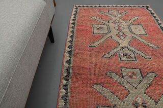 3x10 Pink Vintage Runner Rug - Thumbnail