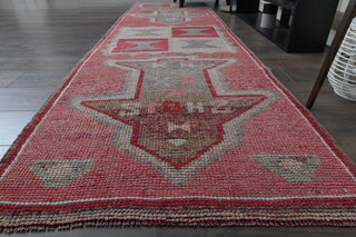 3x10 Pink Vintage Runner Rug - Thumbnail
