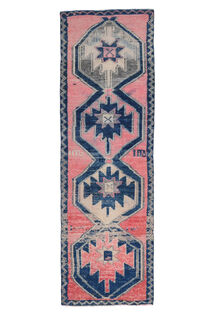 Pink Blue Vintage Rug - Thumbnail