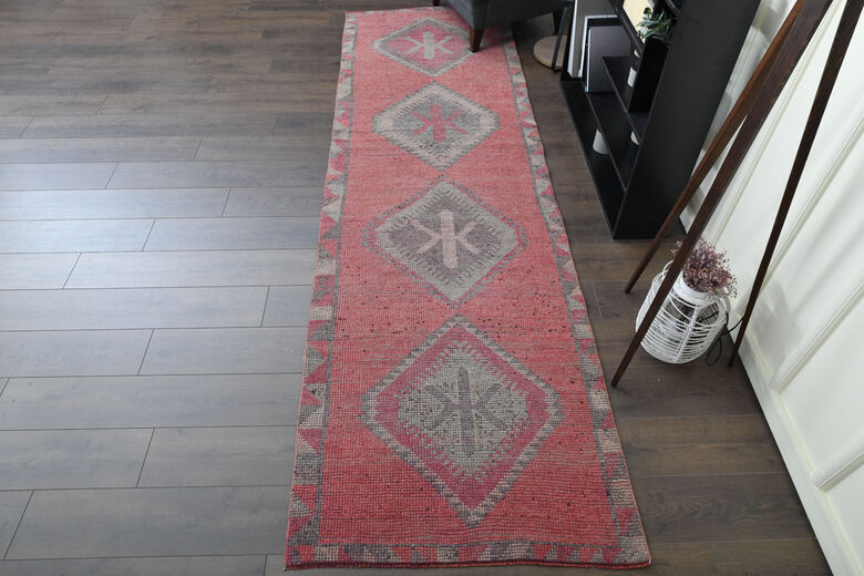 Pink Vintage Rug Runner