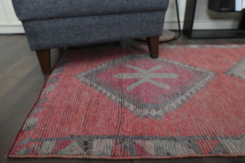 Pink Vintage Rug Runner
