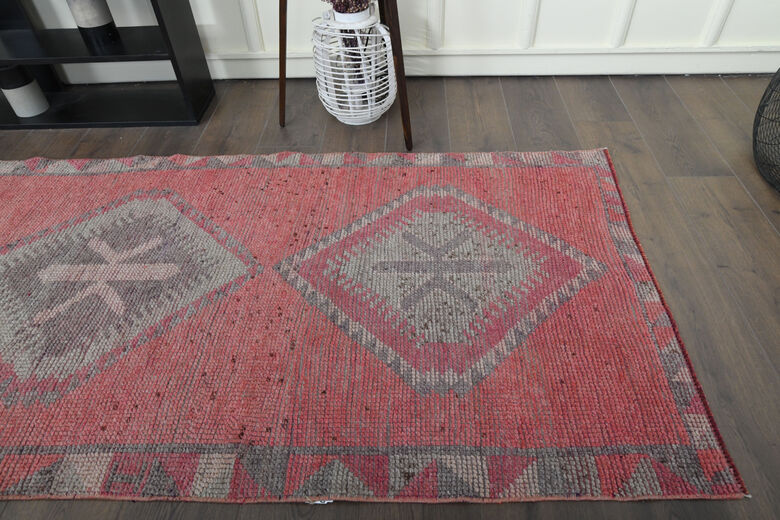 Pink Vintage Rug Runner