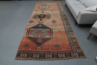 Vintage Wide Runner Rug - Thumbnail