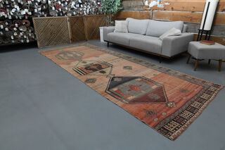 Vintage Wide Runner Rug - Thumbnail