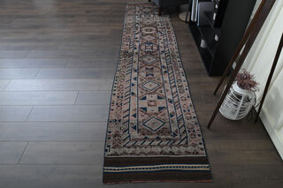Vintage Turkish Rug Runner - Thumbnail