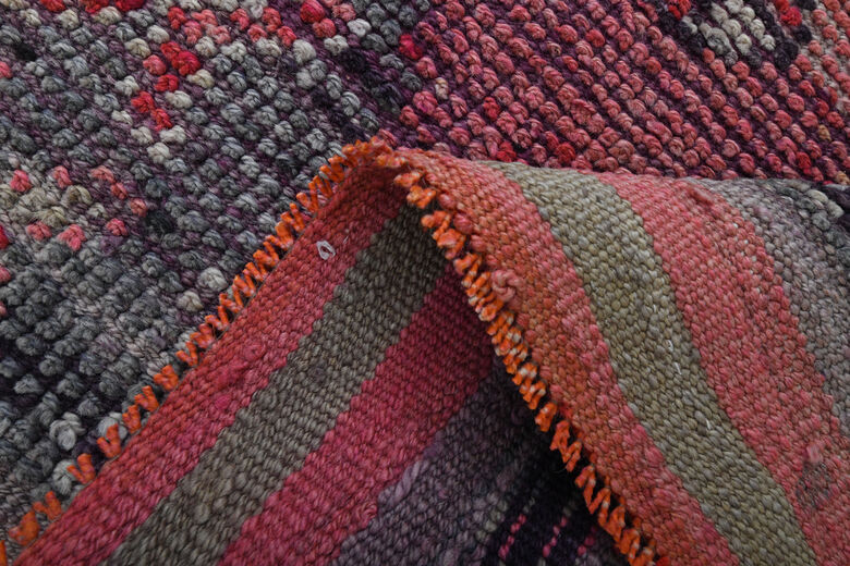 Pink Geometric Vintage Runner Rug