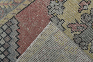 Vintage Oriental Pink Turkish Rug - Thumbnail