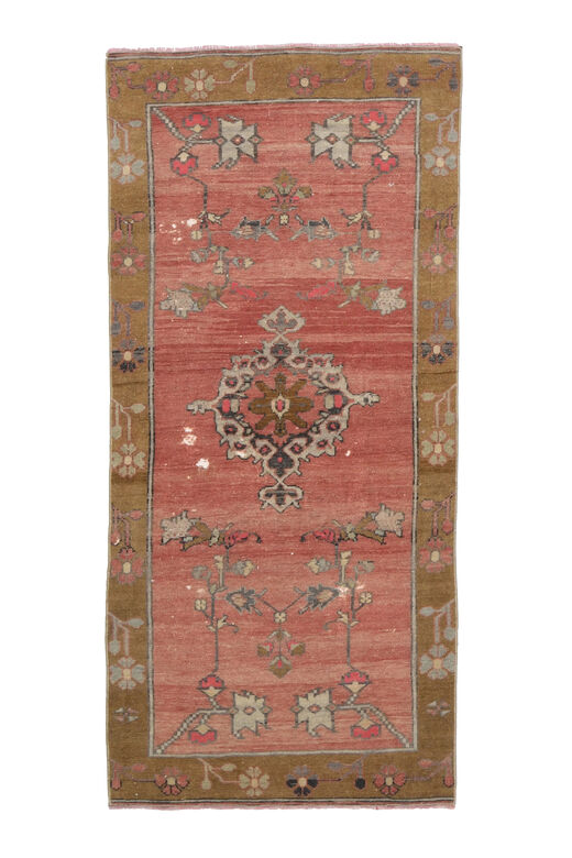 Unique Red Vintage Turkish Rug