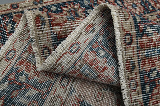 Salmon Blue Vintage Floral Rug - Thumbnail