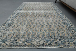 Floral Oushak Area Rug - Thumbnail
