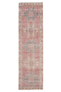 Vintage Turkish Rug Runner - Thumbnail