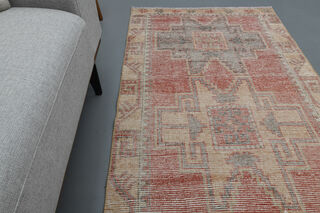 Vintage Turkish Rug Runner - Thumbnail