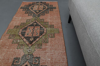 Vintage Turkish Rug Runner - Thumbnail