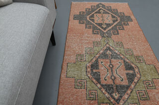 Vintage Turkish Rug Runner - Thumbnail