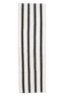 Black White Striped Kilim - Thumbnail