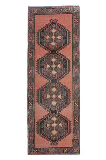 Red Geometric Vintage Runner - Thumbnail