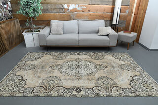 Vintage Turkish Oushak Rug - Thumbnail